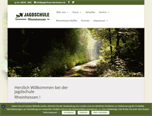 Tablet Screenshot of jagdschule-rheinhessen.de